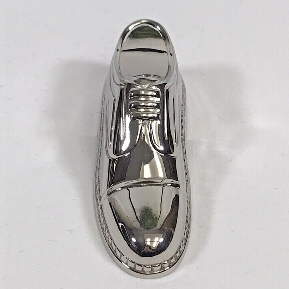 Men's Dress Shoe Silver Plate BOTTLE OPENER Barware Accessory Salesmen's Sample - Picture 5 of 6
